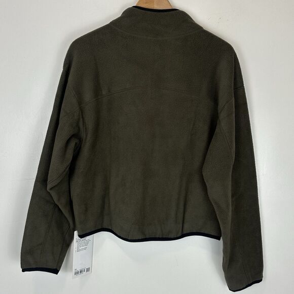 Lululemon Tumbled Fleece Half-Zip Jacket Olive Brown  Size: XS NWT - Picture 9 of 11